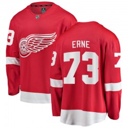 Adam Erne Detroit Red Wings Men's Fanatics Branded Red Breakaway Home Jersey