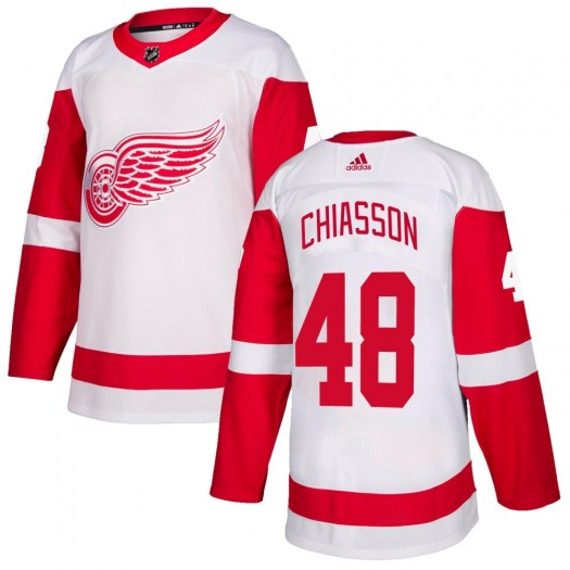 Alex Chiasson Detroit Red Wings Youth Adidas Authentic White Jersey