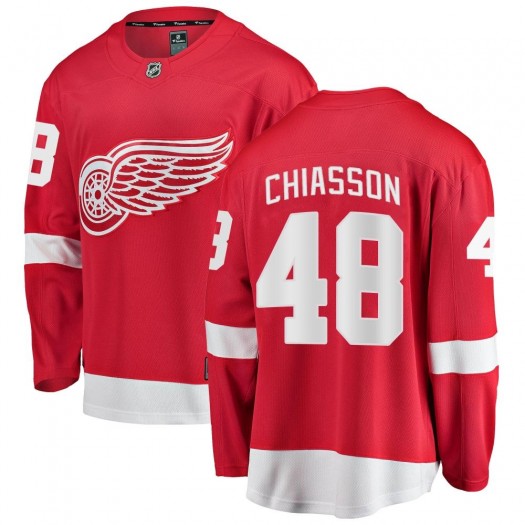 Alex Chiasson Detroit Red Wings Youth Fanatics Branded Red Breakaway Home Jersey