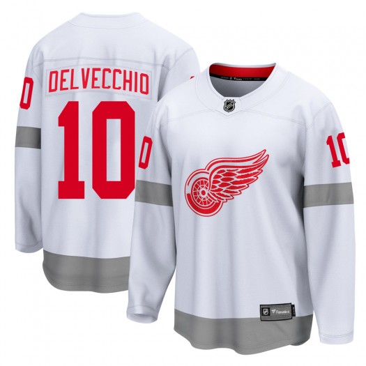 Alex Delvecchio Detroit Red Wings Men's Fanatics Branded White Breakaway 2020/21 Special Edition Jersey