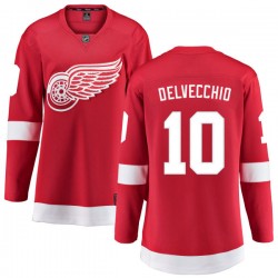 Alex Delvecchio Detroit Red Wings Women's Fanatics Branded Red Home Breakaway Jersey
