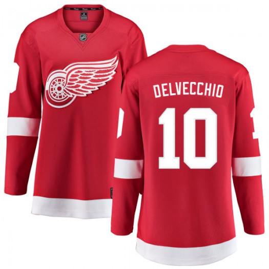 Alex Delvecchio Detroit Red Wings Women's Fanatics Branded Red Home Breakaway Jersey