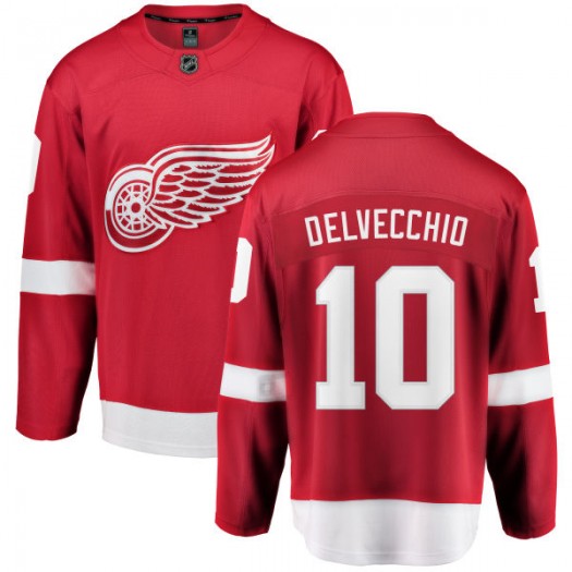 Alex Delvecchio Detroit Red Wings Youth Fanatics Branded Red Home Breakaway Jersey