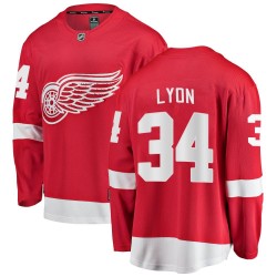 Alex Lyon Detroit Red Wings Men's Fanatics Branded Red Breakaway Home Jersey