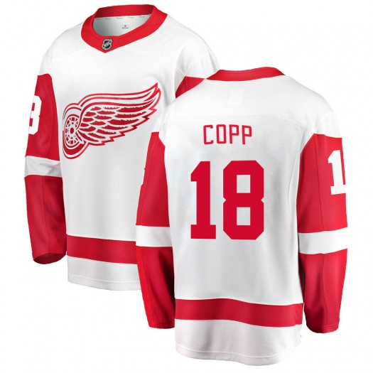 Andrew Copp Detroit Red Wings Youth Fanatics Branded White Breakaway Away Jersey