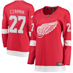 Austin Czarnik Detroit Red Wings Women's Fanatics Branded Red Breakaway Home Jersey