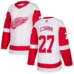 Austin Czarnik Detroit Red Wings Youth Adidas Authentic White Jersey