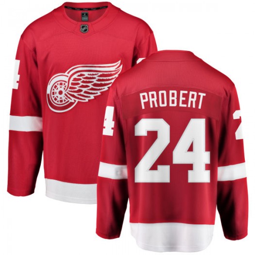 Bob Probert Detroit Red Wings Youth Fanatics Branded Red Home Breakaway Jersey