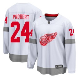 Bob Probert Detroit Red Wings Youth Fanatics Branded White Breakaway 2020/21 Special Edition Jersey