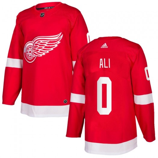 Brennan Ali Detroit Red Wings Men's Adidas Authentic Red Home Jersey