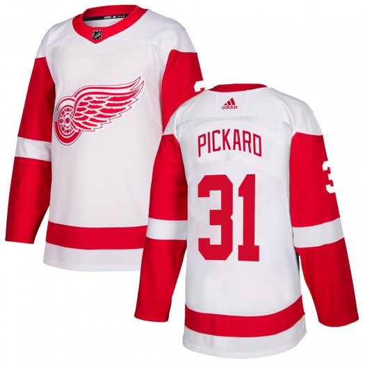Calvin Pickard Detroit Red Wings Youth Adidas Authentic White Jersey