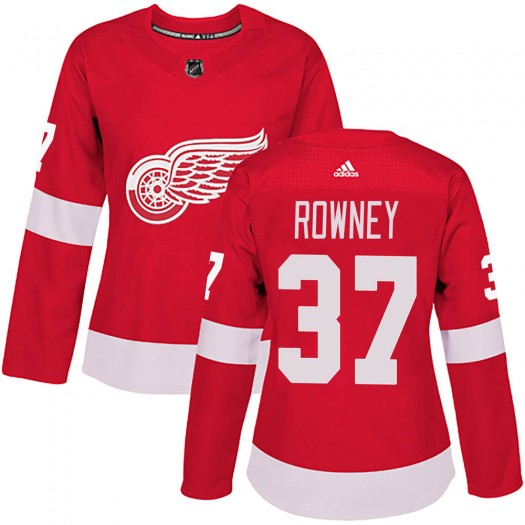 Carter Rowney Detroit Red Wings Women's Adidas Authentic Red Home Jersey