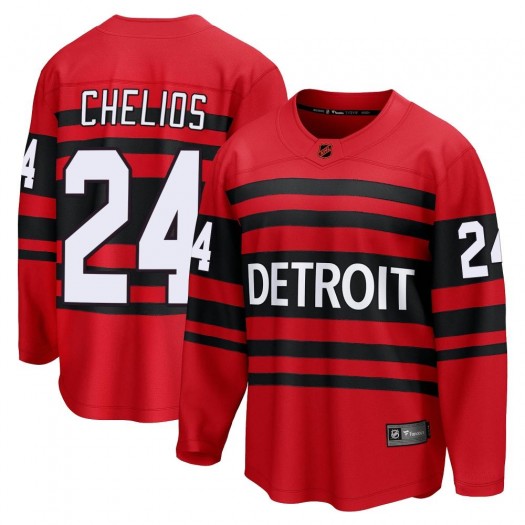 Chris Chelios Detroit Red Wings Men's Fanatics Branded Red Breakaway Special Edition 2.0 Jersey