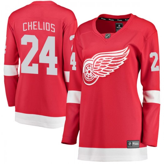 Chris Chelios Detroit Red Wings Women's Fanatics Branded Red Breakaway Home Jersey