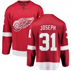 Curtis Joseph Detroit Red Wings Youth Fanatics Branded Red Home Breakaway Jersey