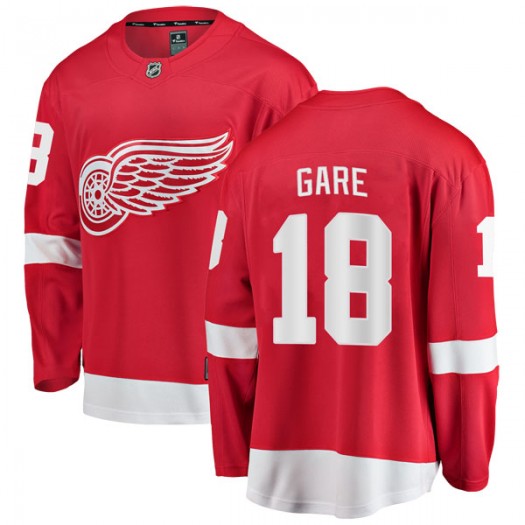 Danny Gare Detroit Red Wings Men's Fanatics Branded Red Breakaway Home Jersey