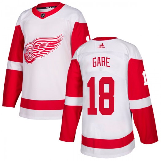 Danny Gare Detroit Red Wings Youth Adidas Authentic White Jersey