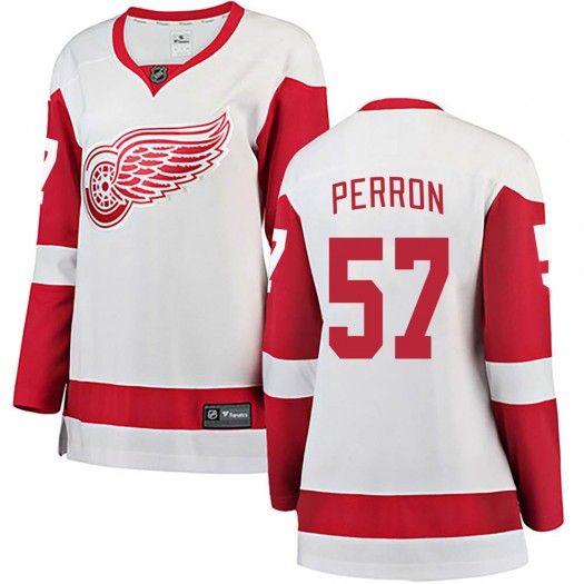 David Perron Detroit Red Wings Women's Fanatics Branded White Breakaway Away Jersey
