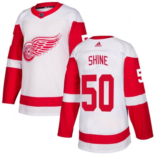 Dominik Shine Detroit Red Wings Men's Adidas Authentic White Jersey
