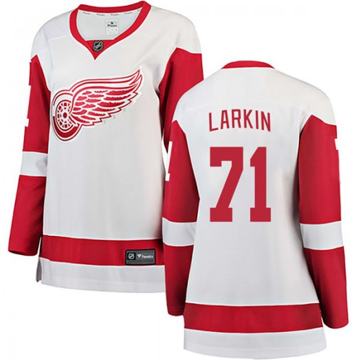 Dylan Larkin Detroit Red Wings Women's Fanatics Branded White Breakaway Away Jersey