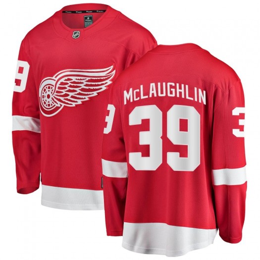 Dylan McLaughlin Detroit Red Wings Men's Fanatics Branded Red Breakaway Home Jersey
