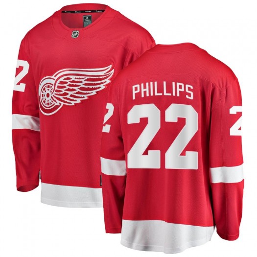 Ethan Phillips Detroit Red Wings Youth Fanatics Branded Red Breakaway Home Jersey