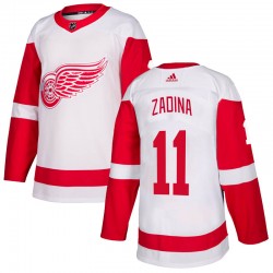 Filip Zadina Detroit Red Wings Men's Adidas Authentic White Jersey