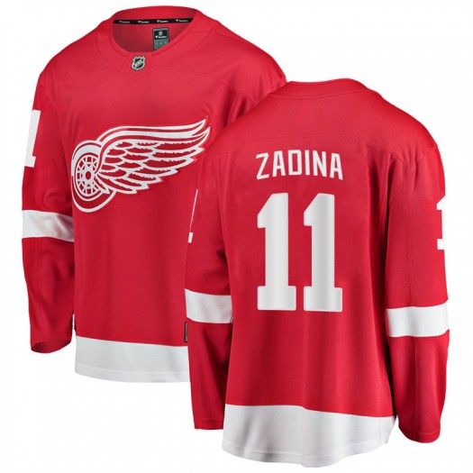 Filip Zadina Detroit Red Wings Men's Fanatics Branded Red Breakaway Home Jersey