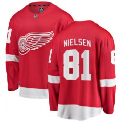 Frans Nielsen Detroit Red Wings Men's Fanatics Branded Red Breakaway Home Jersey