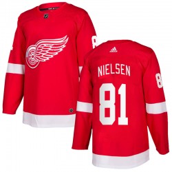 Frans Nielsen Detroit Red Wings Youth Adidas Authentic Red Home Jersey