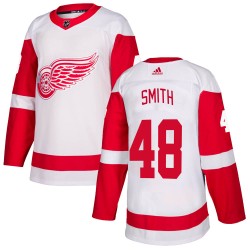 Givani Smith Detroit Red Wings Men's Adidas Authentic White Jersey