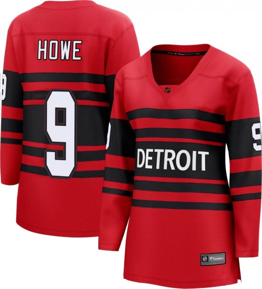 Gordie Howe Detroit Red Wings Women's Fanatics Branded Red Breakaway Special Edition 2.0 Jersey