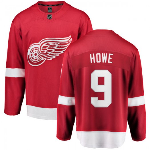 Gordie Howe Detroit Red Wings Youth Fanatics Branded Red Home Breakaway Jersey