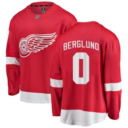 Gustav Berglund Detroit Red Wings Youth Fanatics Branded Red Breakaway Home Jersey