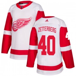 Henrik Zetterberg Detroit Red Wings Men's Adidas Authentic White Jersey