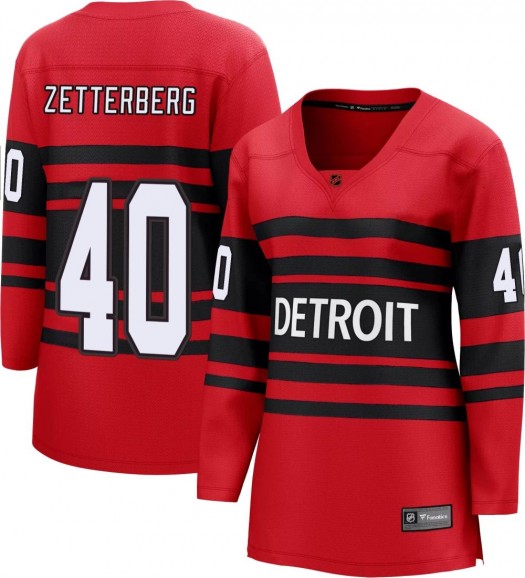 Henrik Zetterberg Detroit Red Wings Women's Fanatics Branded Red Breakaway Special Edition 2.0 Jersey