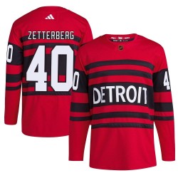 Henrik Zetterberg Detroit Red Wings Youth Adidas Authentic Red Reverse Retro 2.0 Jersey