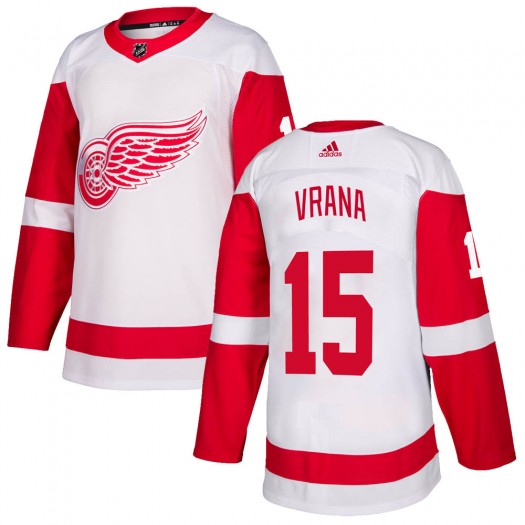 Jakub Vrana Detroit Red Wings Youth Adidas Authentic White Jersey
