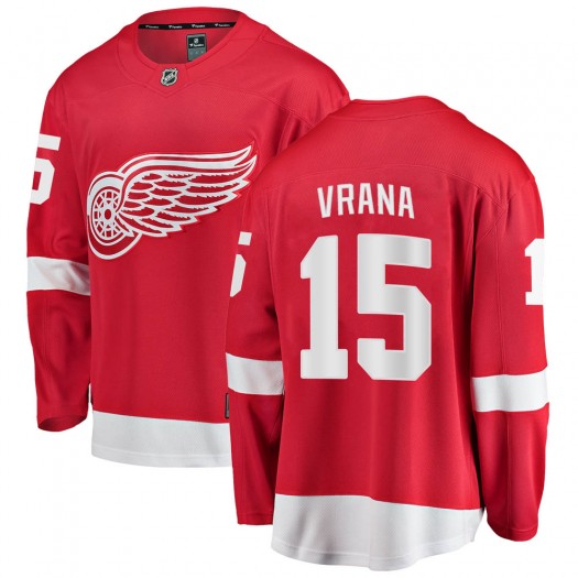 Jakub Vrana Detroit Red Wings Youth Fanatics Branded Red Breakaway Home Jersey