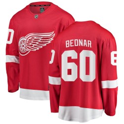 Jan Bednar Detroit Red Wings Men's Fanatics Branded Red Breakaway Home Jersey