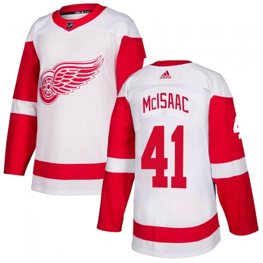 Jared McIsaac Detroit Red Wings Men's Adidas Authentic White Jersey