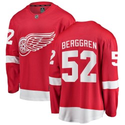 Jonatan Berggren Detroit Red Wings Youth Fanatics Branded Red Breakaway Home Jersey