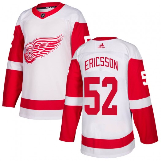 Jonathan Ericsson Detroit Red Wings Men's Adidas Authentic White Jersey