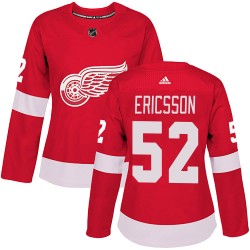 Jonathan Ericsson Detroit Red Wings Women's Adidas Authentic Red Home Jersey