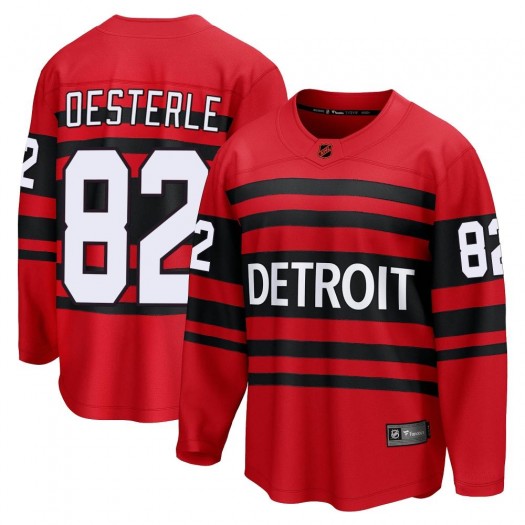 Jordan Oesterle Detroit Red Wings Men's Fanatics Branded Red Breakaway Special Edition 2.0 Jersey