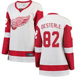 Jordan Oesterle Detroit Red Wings Women's Fanatics Branded White Breakaway Away Jersey