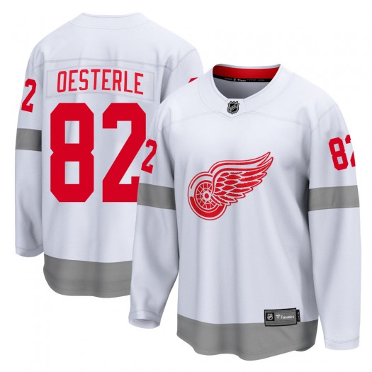 Jordan Oesterle Detroit Red Wings Youth Fanatics Branded White Breakaway 2020/21 Special Edition Jersey