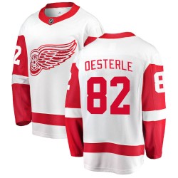Jordan Oesterle Detroit Red Wings Youth Fanatics Branded White Breakaway Away Jersey