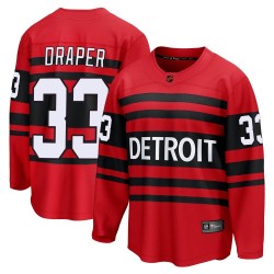 Kris Draper Detroit Red Wings Men's Fanatics Branded Red Breakaway Special Edition 2.0 Jersey
