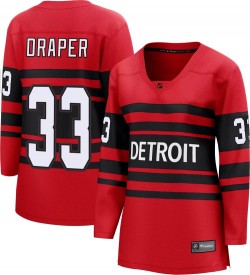 Kris Draper Detroit Red Wings Women's Fanatics Branded Red Breakaway Special Edition 2.0 Jersey